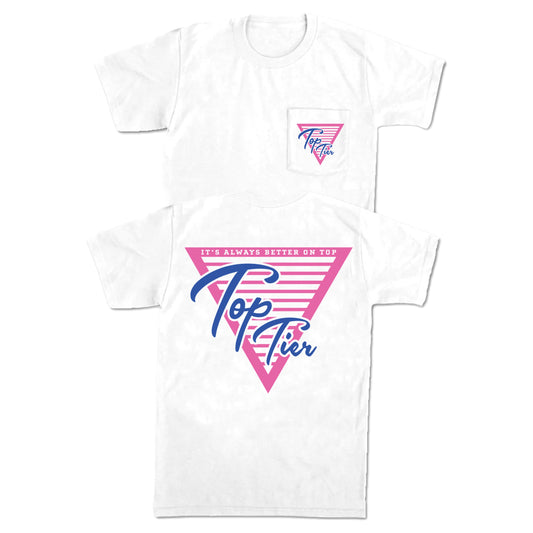 Top Tier Pink Logo Pocket Tee